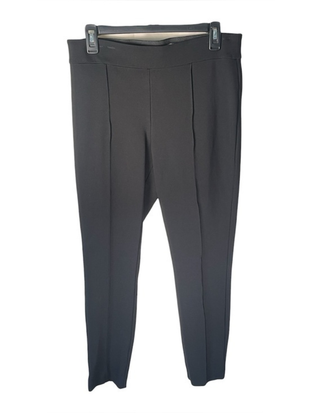 H&M Black Pleated Stretch Ankle Cropped Dress Pants Size Medium